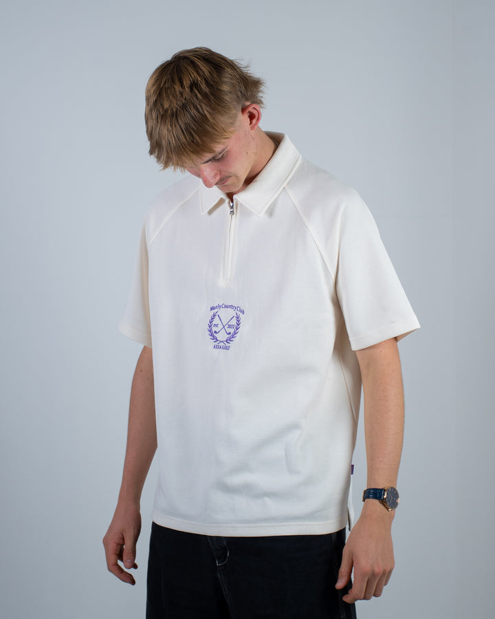 Manly Country Club Zip up Polo