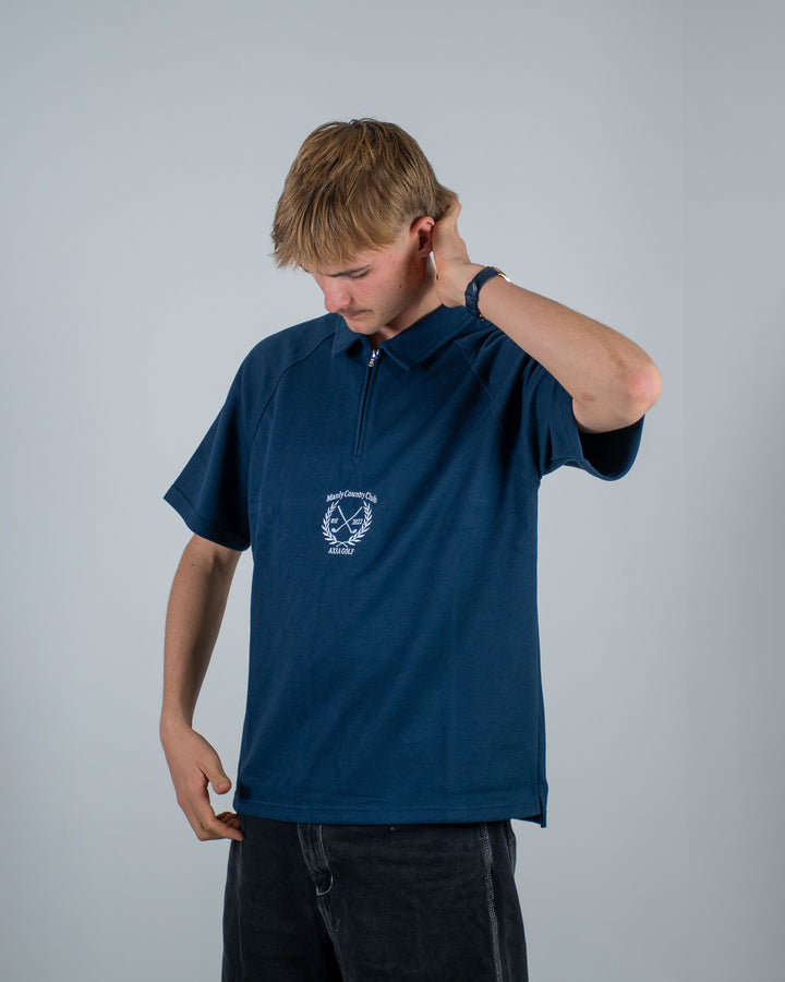 Manly Country Club Zip up Polo